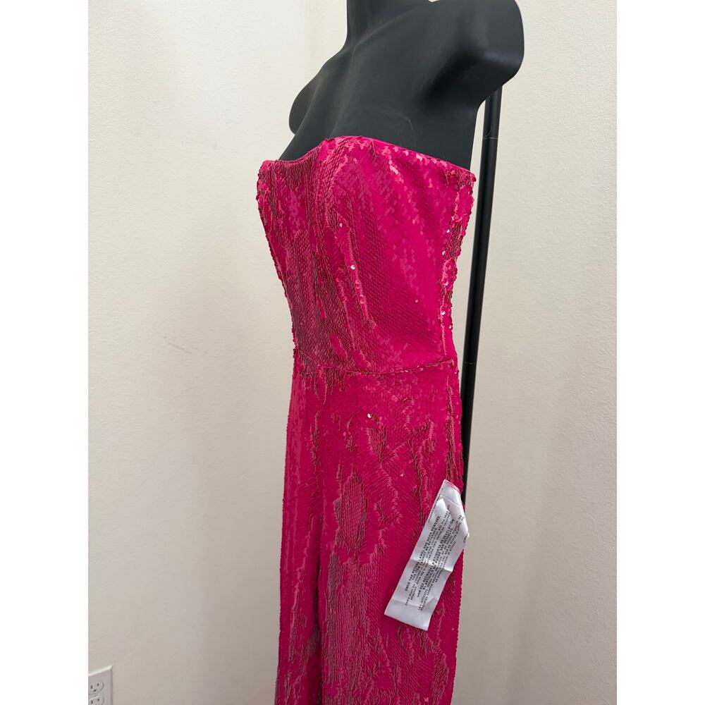 Dress the population hot pink Andy sequin jumpsuit XS - Picture 5 of 8